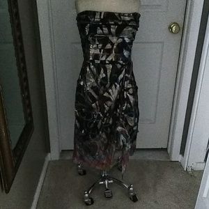 Nicole Miller Collection Silk Metalic dress